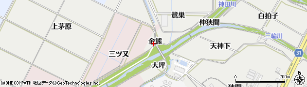 愛知県豊橋市石巻本町（金熊）周辺の地図