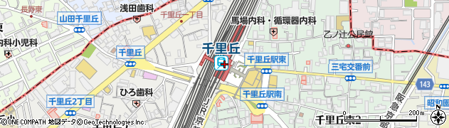 セブンイレブンキヨスクＪＲ千里丘駅改札口店周辺の地図