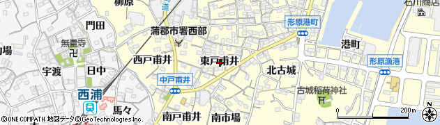 愛知県蒲郡市形原町東戸甫井周辺の地図