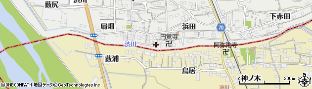 京都府綴喜郡井手町井手浜田3周辺の地図