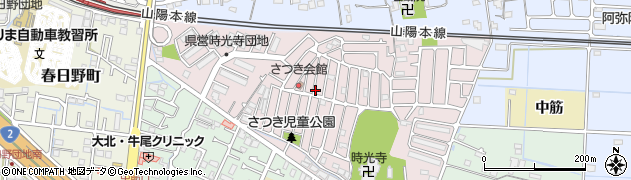 兵庫県高砂市時光寺町周辺の地図