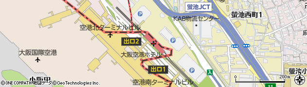 大阪空港駅周辺の地図