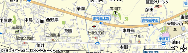 愛知県西尾市東幡豆町鍛治屋畑周辺の地図