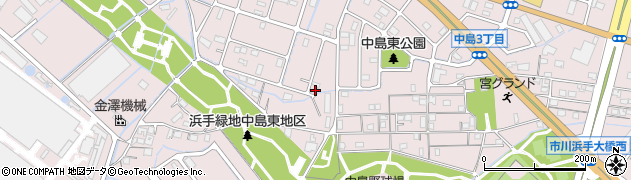 兵庫県姫路市飾磨区中島495周辺の地図