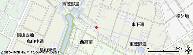 愛知県西尾市一色町酒手島東芝野通1周辺の地図