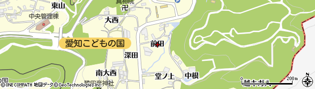 愛知県西尾市東幡豆町前田周辺の地図