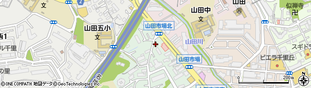 ファミリーマート吹田山田南店周辺の地図