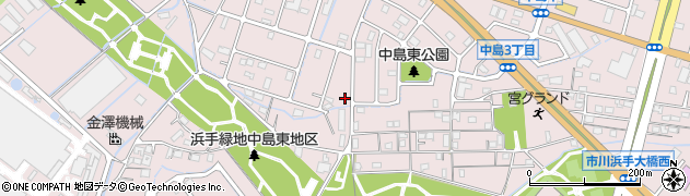 兵庫県姫路市飾磨区中島516周辺の地図