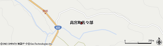 広島県安芸高田市高宮町佐々部周辺の地図