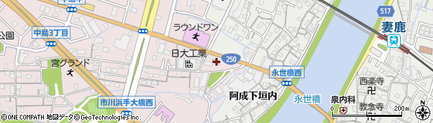 兵庫県姫路市飾磨区中島264周辺の地図