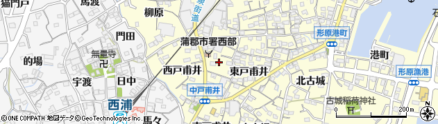 愛知県蒲郡市形原町（中戸甫井）周辺の地図