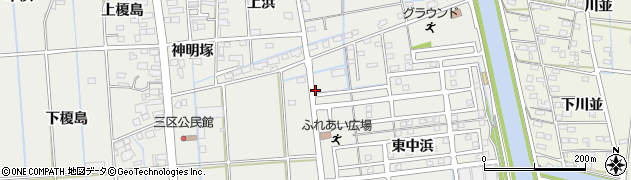 愛知県西尾市吉良町吉田東中浜7周辺の地図