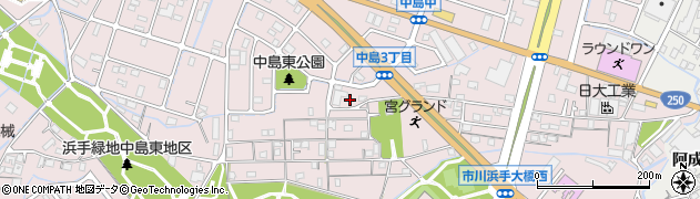 兵庫県姫路市飾磨区中島405周辺の地図