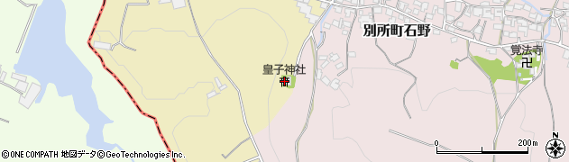皇子神社周辺の地図