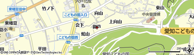 愛知県西尾市東幡豆町御芦周辺の地図