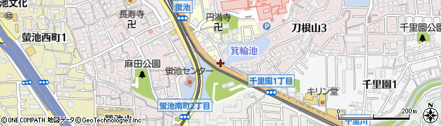 ドッグヘアースタジオＫＥＮ　大阪空港螢池本店周辺の地図