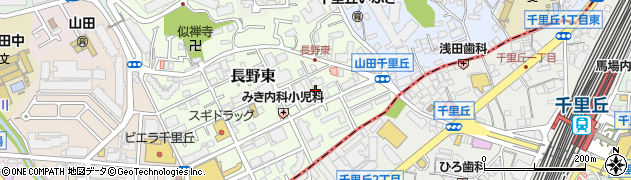 大阪府吹田市長野東16周辺の地図