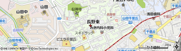 大阪府吹田市長野東12周辺の地図