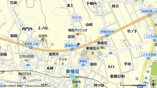 〒444-0701 愛知県西尾市東幡豆町の地図