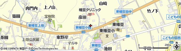 愛知県西尾市東幡豆町周辺の地図