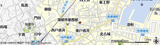 愛知県蒲郡市形原町東戸甫井3周辺の地図