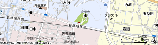 愛知県西尾市西幡豆町（講伏）周辺の地図