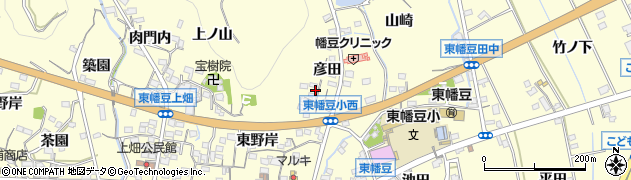 愛知県西尾市東幡豆町（彦田）周辺の地図