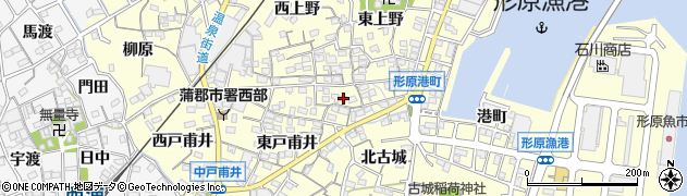 愛知県蒲郡市形原町東上野58周辺の地図
