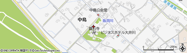 静岡県焼津市中島周辺の地図