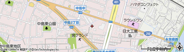 兵庫県姫路市飾磨区中島328周辺の地図