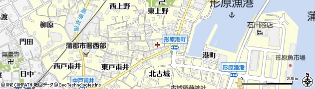 愛知県蒲郡市形原町東上野53周辺の地図