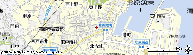愛知県蒲郡市形原町東上野51周辺の地図
