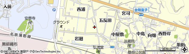 愛知県西尾市東幡豆町西浦4周辺の地図
