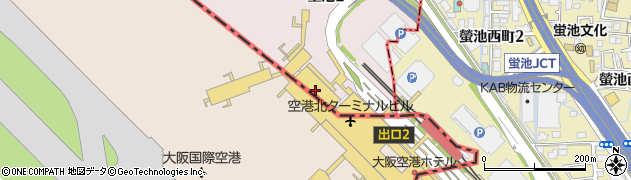 オリックスレンタカー大阪空港店周辺の地図