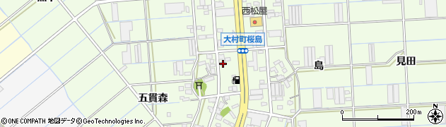 愛知県豊橋市大村町高之城39周辺の地図