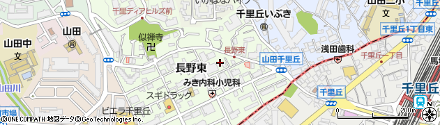 大阪府吹田市長野東15周辺の地図