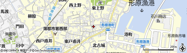 愛知県蒲郡市形原町東上野55周辺の地図