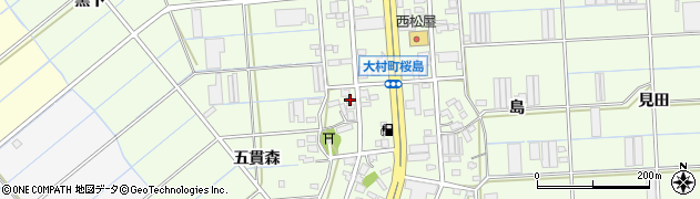 愛知県豊橋市大村町高之城67周辺の地図