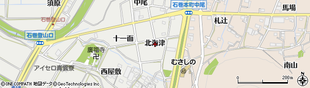 愛知県豊橋市石巻本町北海津周辺の地図