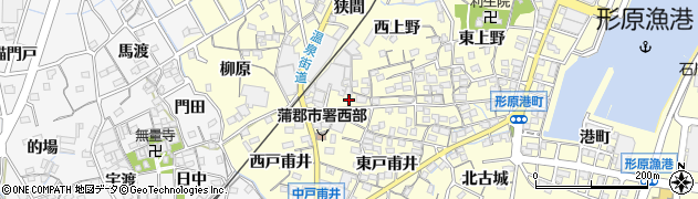 愛知県蒲郡市形原町北戸甫井周辺の地図