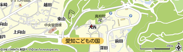 愛知県西尾市東幡豆町大西30周辺の地図