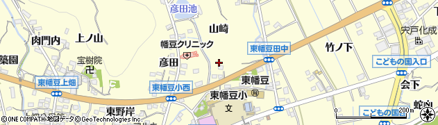 愛知県西尾市東幡豆町（山崎）周辺の地図