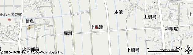 愛知県西尾市吉良町吉田（上島津）周辺の地図