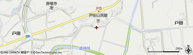 兵庫県三木市志染町戸田周辺の地図