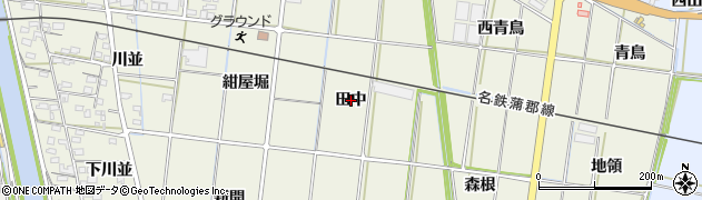 愛知県西尾市吉良町富好新田（田中）周辺の地図