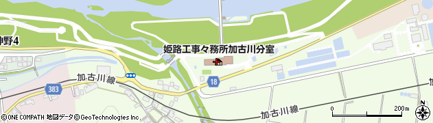 近畿地方整備局姫路河川国道事務所　加古川大堰周辺の地図