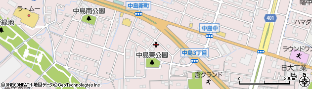 兵庫県姫路市飾磨区中島3丁目周辺の地図