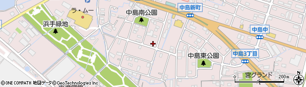 兵庫県姫路市飾磨区中島3107周辺の地図