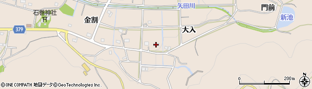愛知県豊橋市石巻町（大入）周辺の地図