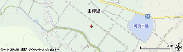 岡山県赤磐市由津里周辺の地図